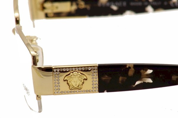  Versace Eyeglasses VE1175B Semi Rim Rectangle Shape 