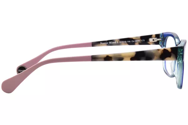  Woow Never Mind-1 Eyeglasses Women's Full Rim Rectangle Shape 