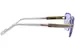 Cazal 7103 Sunglasses Rimless Style Custom Diamond Cut Design Lenses