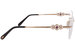 Chopard VCHD11S Eyeglasses Women's Rimless Oval Optical Frame