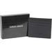 Giorgio Armani Men's Textured Genuine Leather Card Holder Wallet