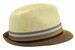 Henschel Men's 6275 Gentleman Contrast Braid Strips Straw Fedora Hat