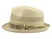 Henschel Men's Paisley Trim Vented Toyo Straw Fedora Hat