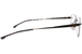Hugo Boss 1424 Titanium Eyeglasses Men's Rimless Rectangle Shape