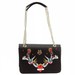 Love Moschino Women's Printed Saffiano Flap-Over Satchel Handbag