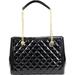 Love Moschino Women's Quilted Top Handle Divided Satchel Handbag