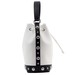 Love Moschino Women's Studded Saffiano Leather Drawstring Satchel Handbag