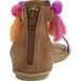 Mia Kids Little/Big Girl's Suri Nova Suede Pom Pom Sandals Shoes