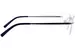 Perry Ellis PE495 Eyeglasses Men's Rimless Rectangle Shape