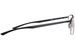 Porsche P8752 Eyeglasses Men's Semi Rim Rectangle Shape