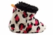 Skidders Infant Girl's Spicy Leopard Plush Booties Slippers Shoes