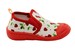 Skidders Infant Toddler Girl's Cherry Hearts Skidproof Canvas Slip On Shoes