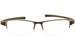 Tag Heuer Eyeglasses TH7202 TH/7202 001 Silver/Black Semi-Rim Optical Frame 56mm