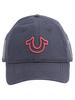 True Religion Men's 3D Horseshoe Cotton Strapback Baseball Cap Hat