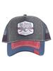 Von Dutch Men's Shield Logo Quilted Snapback Trucker Cap Hat