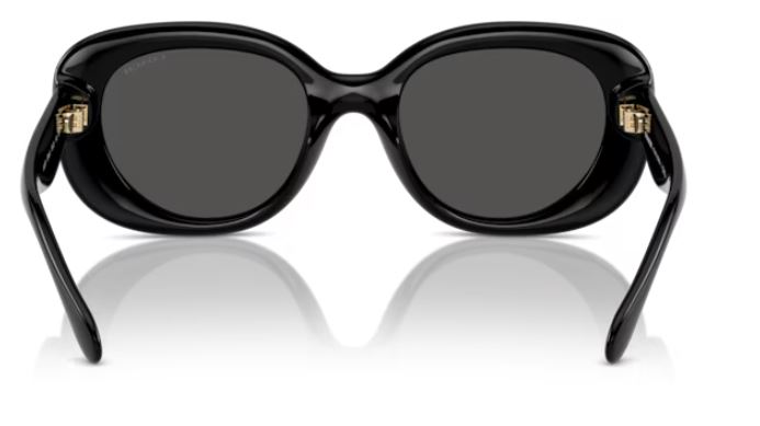 Coach CR609 HC8391U 500287 Sunglasses Women's Black/Grey Solid 53