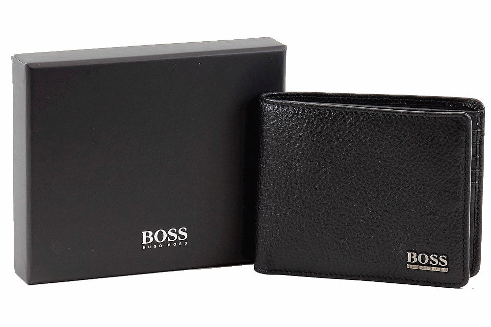 Hugo Boss Men's Monist Pebbled Leather Bi-Fold Wallet | JoyLot.com