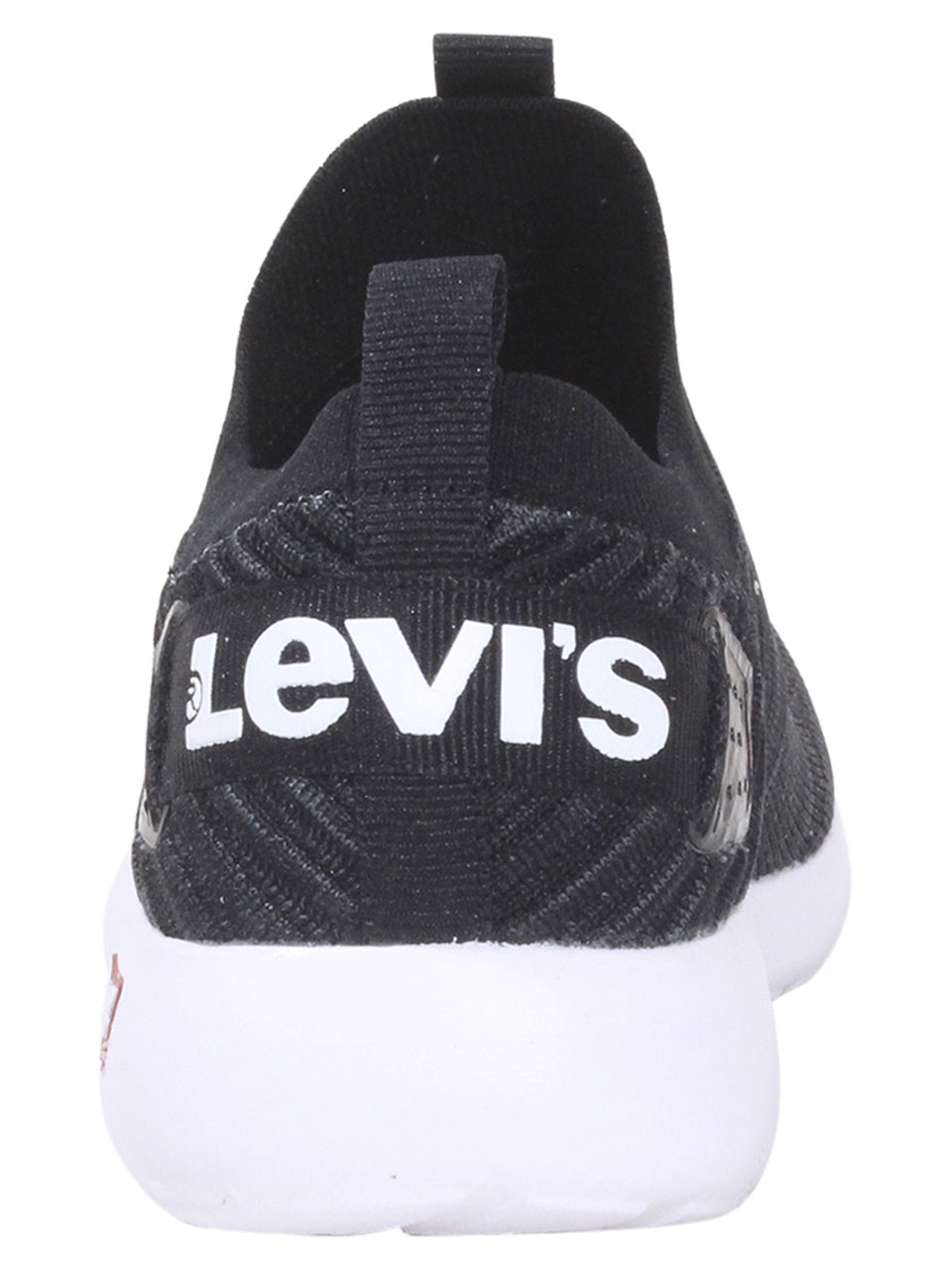 Levis Men's Drifter-KT-Logo Sneakers Slip-On Knit Black/Charcoal Sz. 12  519699 