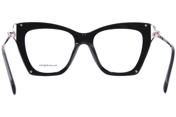  Alexander McQueen AM0376O Eyeglasses Women's Full Rim Cat Eye 