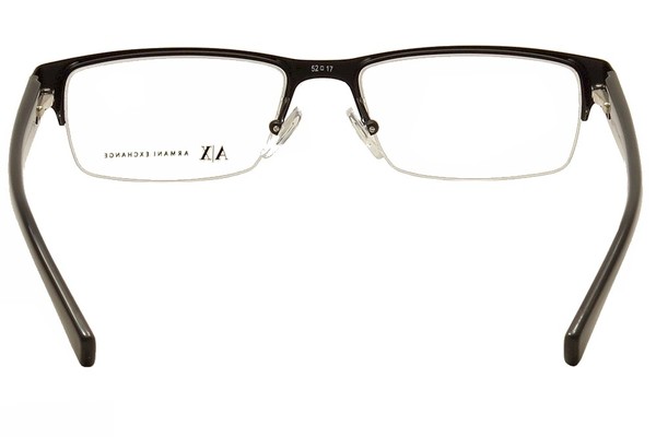 Armani Exchange Men's Eyeglasses AX1015 AX/1015 Half Rim Optical Frame ...