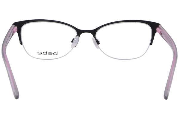  Bebe BB5212 Eyeglasses Women's Semi Rim Rectangle Shape 