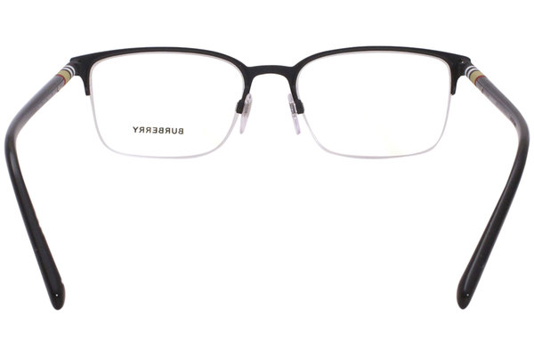  Burberry BE1323 Eyeglasses Men's Half Rim Rectangular Optical Frame 