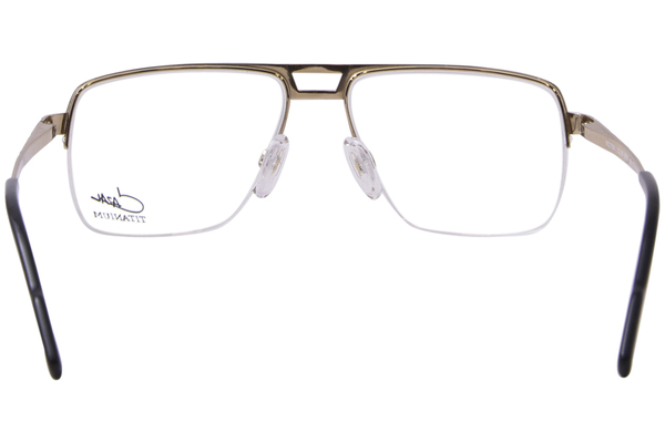  Cazal 7089 Titanium Eyeglasses Semi Rim Square Shape 
