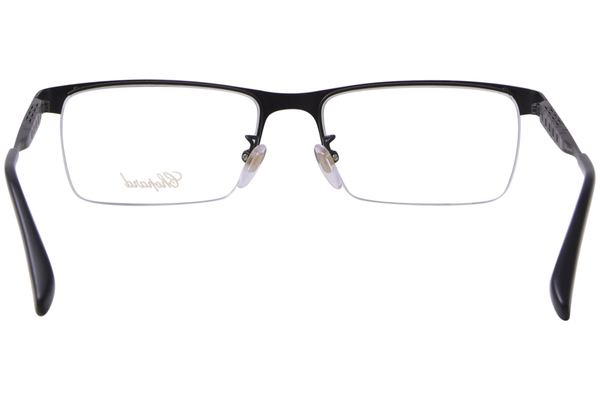  Chopard VCHA98M Eyeglasses Semi Rim Rectangle Shape 