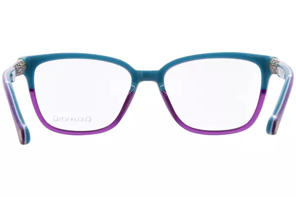  Coco Song Waterfront-Cover CV323 Eyeglasses Women's Full Rim Rectangle Shape 