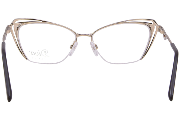  Diva 5555 Eyeglasses Women's Semi Rim Cat Eye 