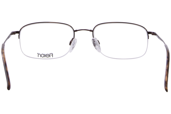  Flexon 606 Eyeglasses Men's Semi Rim Rectangle Shape 
