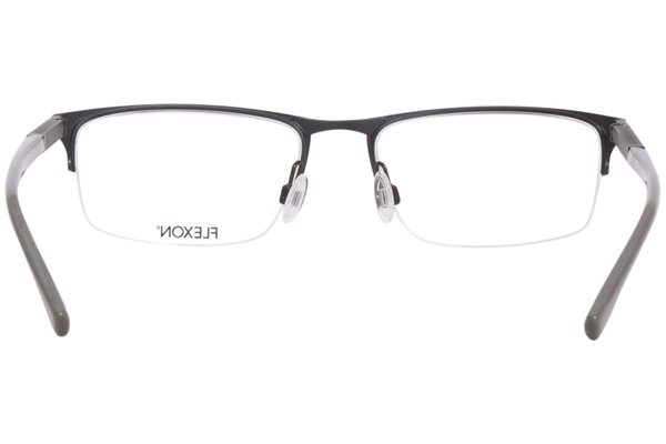  Flexon E1016 Eyeglasses Men's Semi Rim Rectangular Optical Frame 