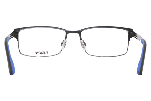  Flexon E1048 Eyeglasses Men's Semi Rim Rectangular Optical Frame 