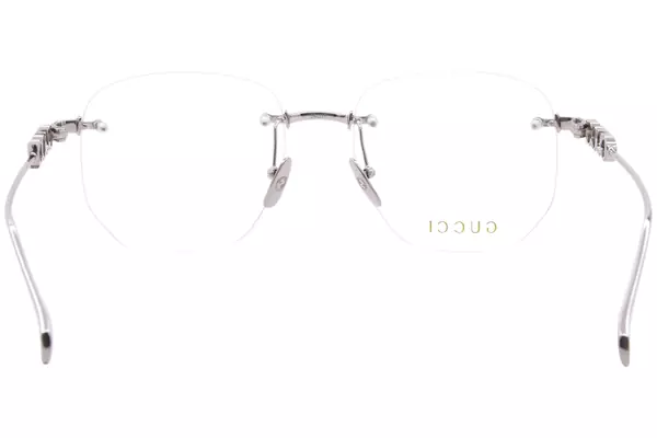  Gucci GG1806O Eyeglasses Women's Rimless Square Shape 