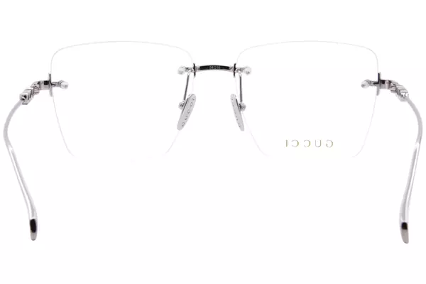  Gucci GG1938O Eyeglasses Rimless Square Shape 