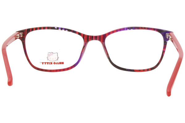  Hello Kitty HK-341 Eyeglasses Youth Kids Girl's Full Rim Rectangle Shape 