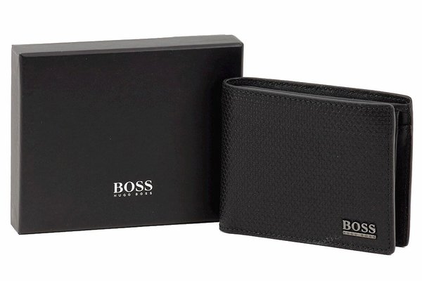  Hugo Boss Men's Himun Leather Bi-Fold Wallet 