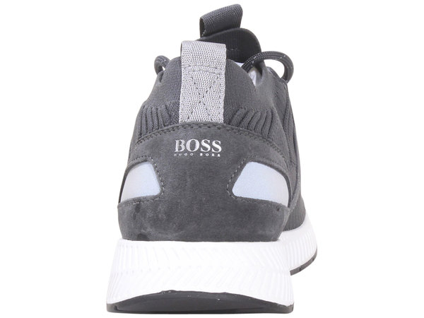 Hugo Boss Men's Titanium Sneakers Knit Trainers 