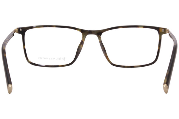  John Varvatos V408 Eyeglasses Men's Full Rim Rectangular Optical Frame 