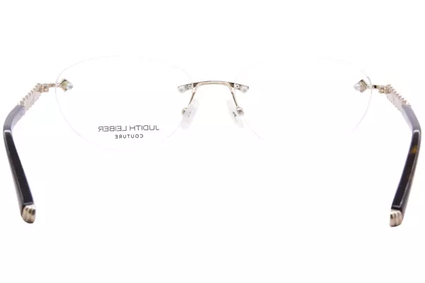  Judith Leiber Couture Ensemble Eyeglasses Women's Rimless Cat Eye 
