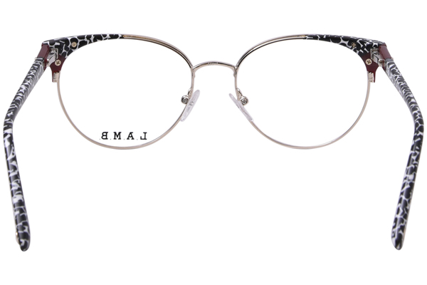  L.A.M.B. LA120 Eyeglasses Women's Full Rim Round Shape 