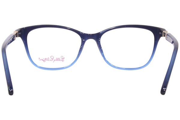  Lilly Pulitzer Willow Eyeglasses Women's Full Rim Rectangle Shape 