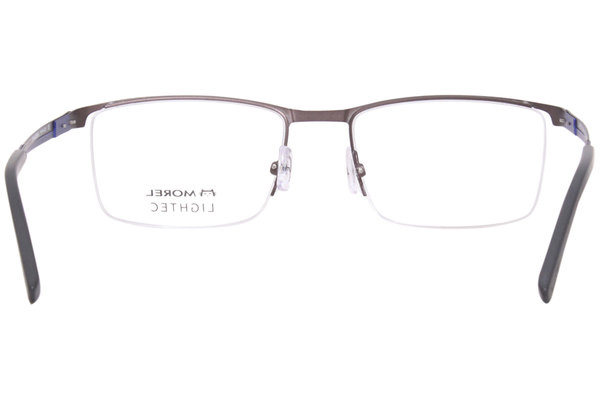  Morel Lightec 30042L Eyeglasses Frame Men's Semi Rim Rectangular 