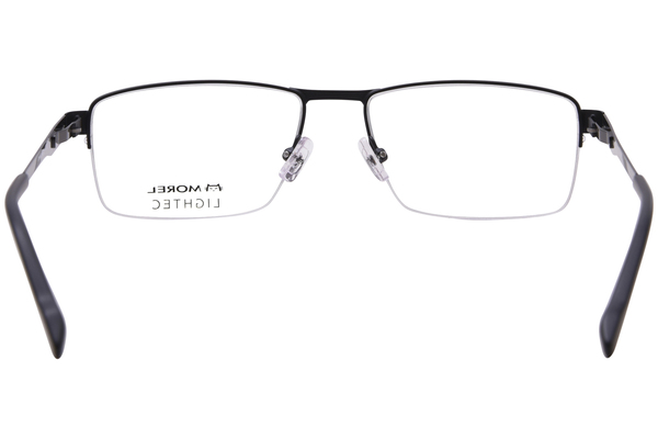  Morel Lightec 30296S Eyeglasses Men's Semi Rim Rectangle Shape 