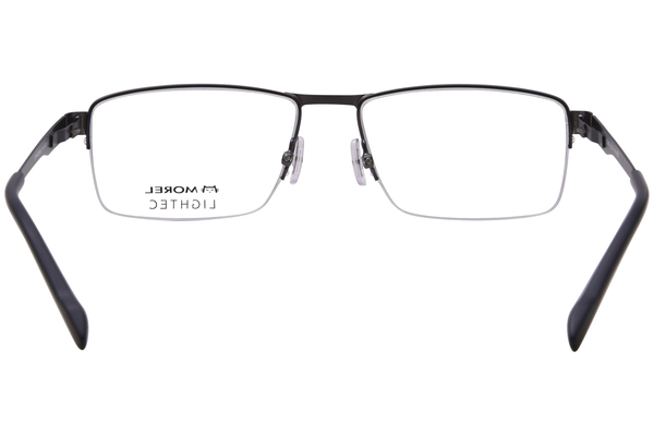  Morel Lightec 30296S Eyeglasses Men's Semi Rim Rectangle Shape 