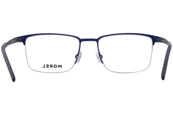  Morel Planck-5 Eyeglasses Men's Semi Rim Rectangle Shape 