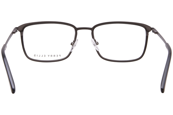  Perry Ellis PE487-1 Eyeglasses Men's Full Rim Rectangle Shape 