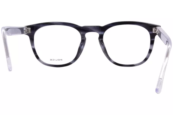  Police VPLF04 Eyeglasses Men's Full Rim Round Shape 