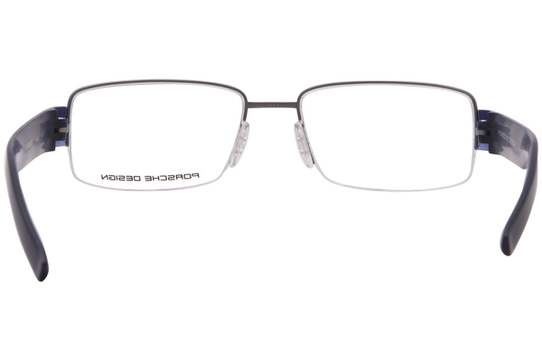  Porsche Design P8203 Eyeglasses Men's Semi Rim Rectangle Shape 