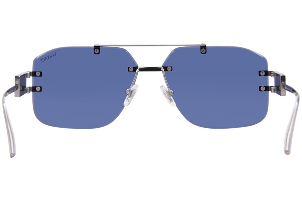  Versace VE2275 Sunglasses Men's Square Shape Rimless Style 